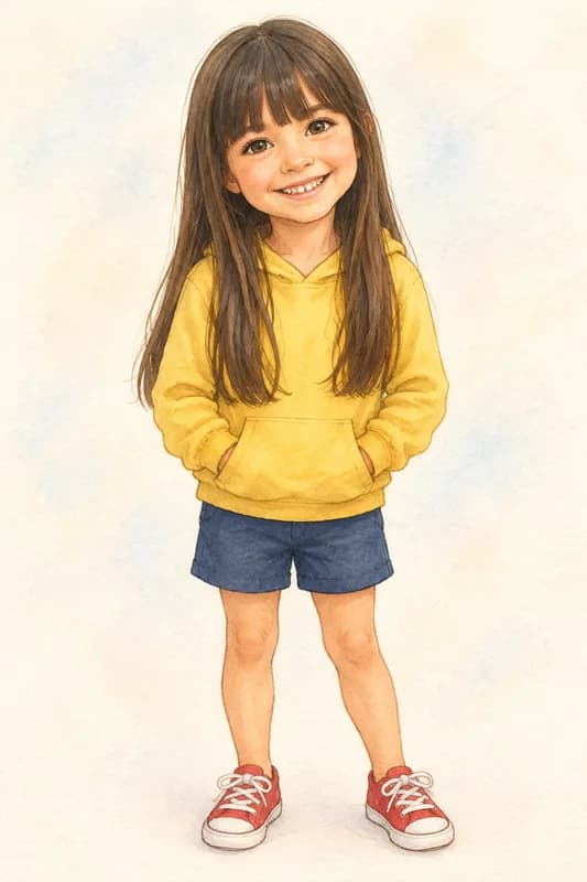 Martina convertido en personaje ilustrado