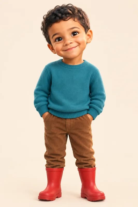 Hugo convertido en personaje ilustrado