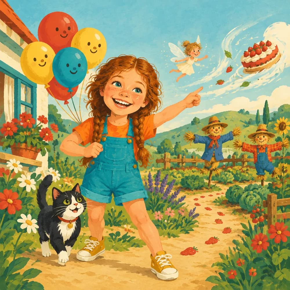 Portada de «El cumpleaños de Lucía y el pastel que se escapó»