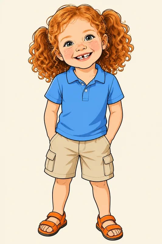 Julia convertido en personaje ilustrado