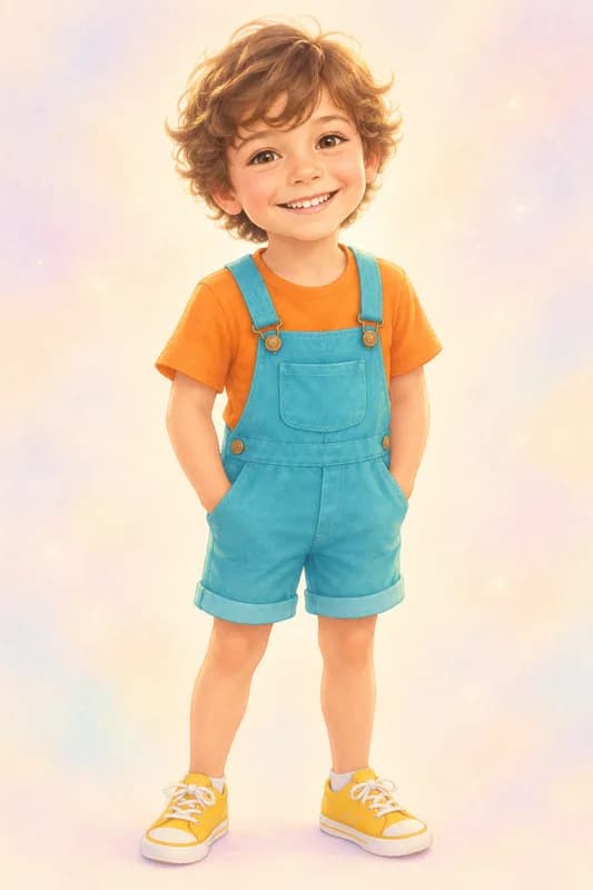 Iker convertido en personaje ilustrado