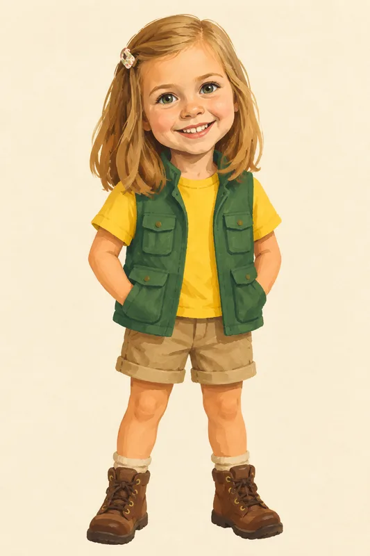 Vera convertido en personaje ilustrado