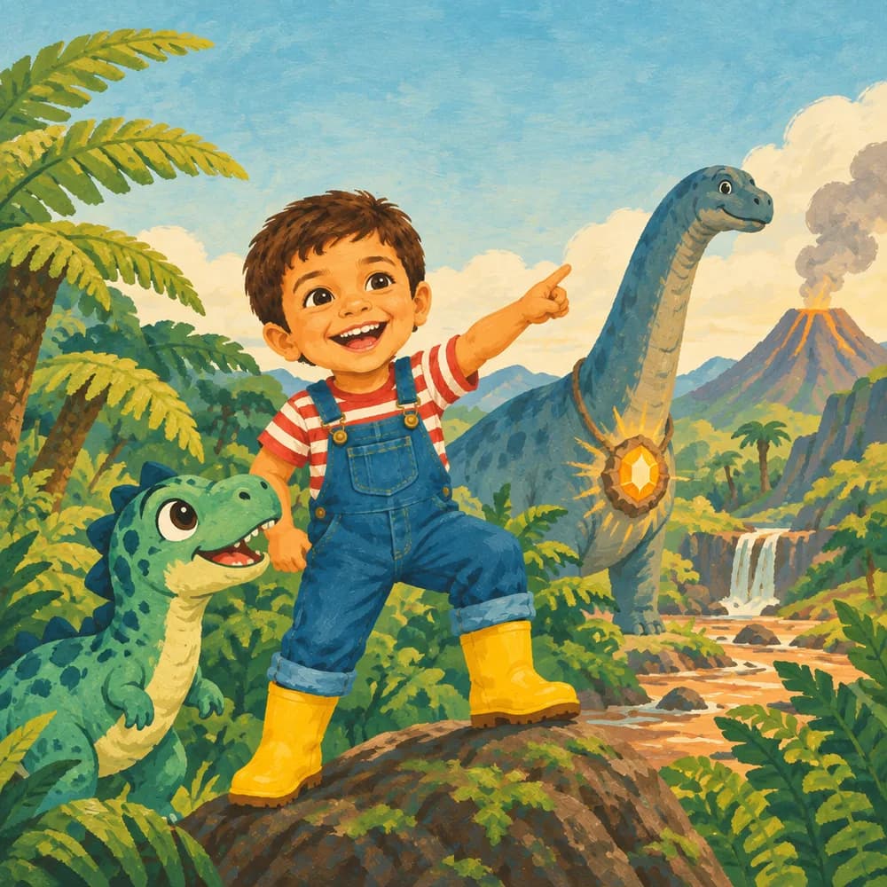 Portada de «Bruno y el valle de los dinosaurios»