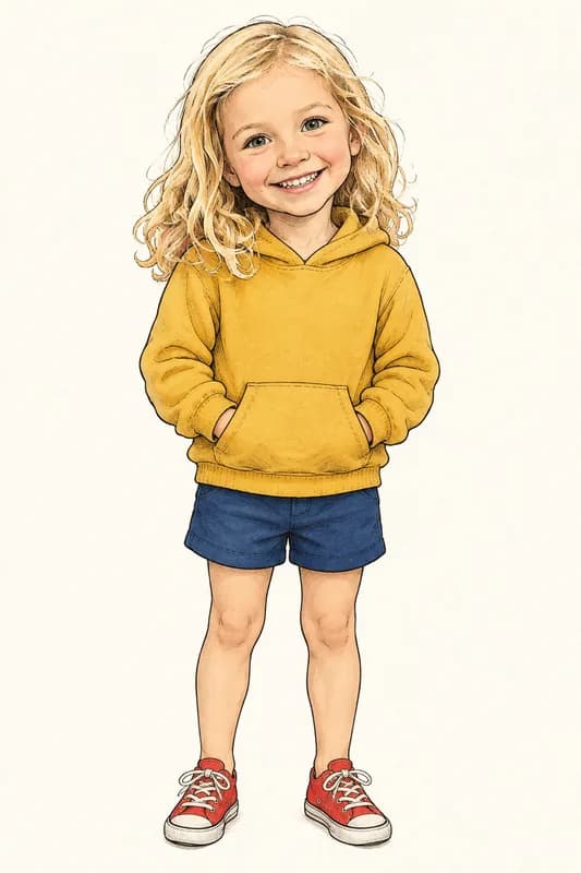 Emma convertido en personaje ilustrado