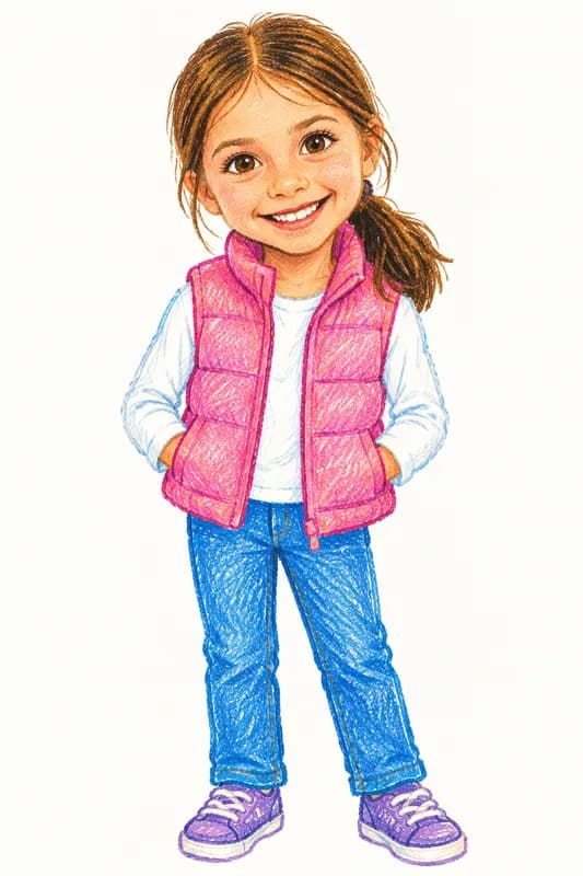 Inés convertido en personaje ilustrado