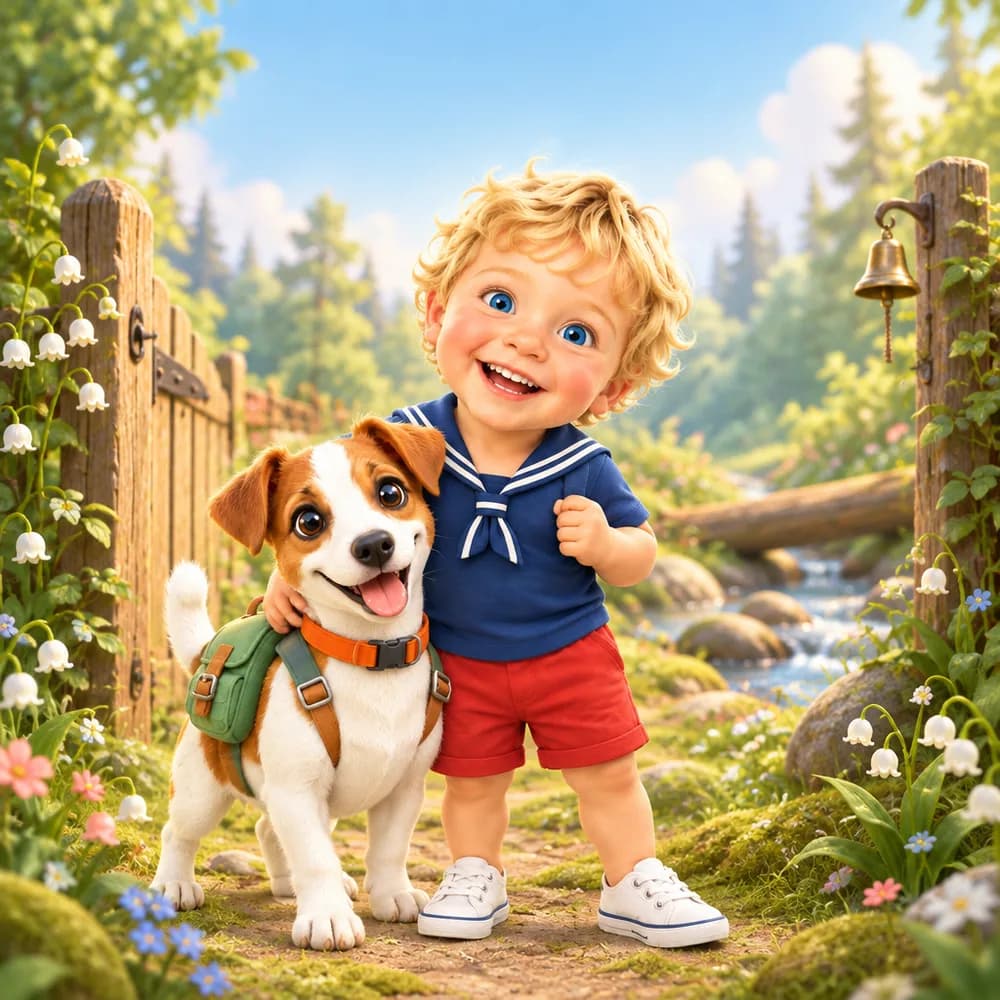 Portada de «Max y Luna en el Bosque de las Campanillas»