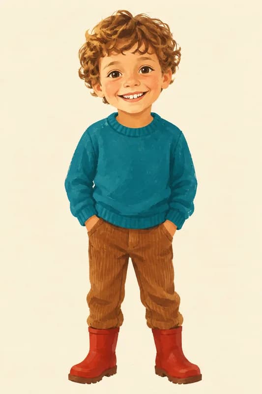 Rodrigo convertido en personaje ilustrado