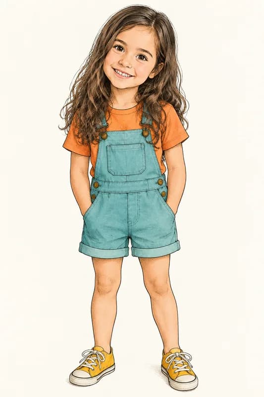 Irene convertido en personaje ilustrado