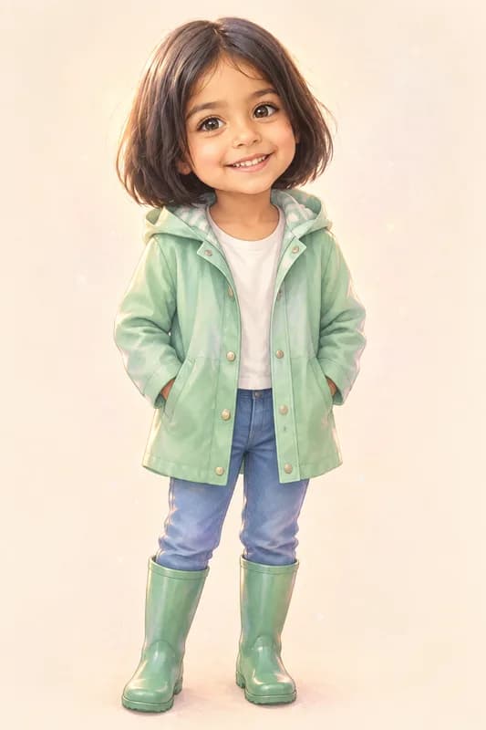 Valeria convertido en personaje ilustrado